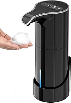 YIKHOMAutomatic Foaming Soap Dispenser, Touchless LED & Level Display 7 Volume Control, Auto Dish Touch-Free Rechargeable Sensor Soap Pump Dispenser