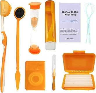 Orange Orthodontic Toothbrush Kit