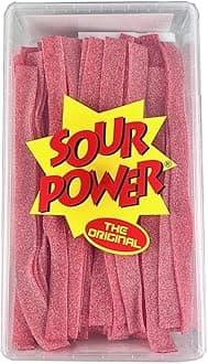 Sour Power Belts, Strawberry (150-Count Belts), 42.3 Ounce Tub