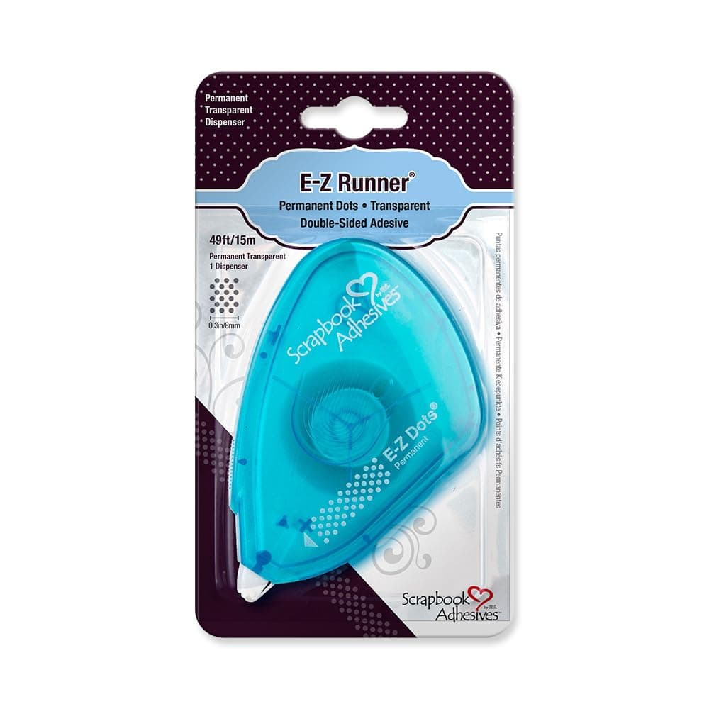 Scrapbook Adhesives by 3L E-Z Dots Runner Permanent Adhesive Dispenser, 49 Feet