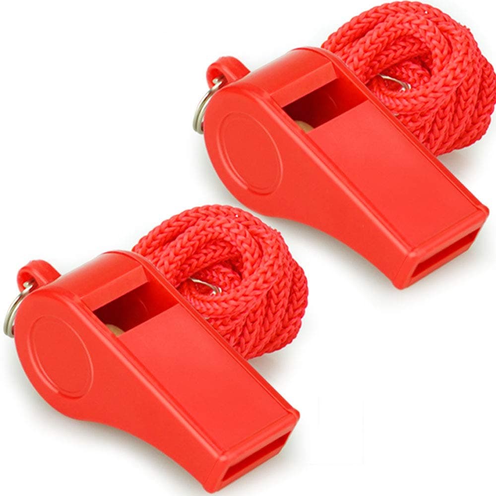 2PCS Red Whistle