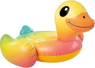 Intex Yellow Duck Inflatable Ride-On 58 X 58 X 32 for Ages 14+