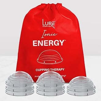 Lure Essentials Cupping Therapy Set 10 Professional Silicone Cupping Cups for Muscle Knots, Joints, Muscles, Arms and Feet