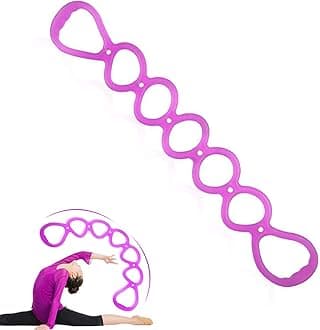 7 Ring Stretch Resistance Exercise Band, BetterJonny Workout Bands Yoga Stretching，Foot, Leg and Arm Exerciser for Home or Fitness Center Workout Walking Exercise