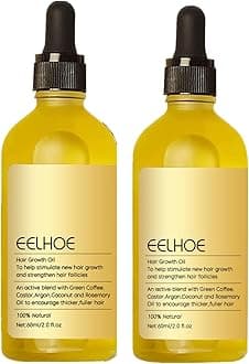 Carvenchi Natural Hair Growth Oil with Rosemary Scent, for Dry Damaged and Thin Hair, Colorless 2PC, 4 Fl Oz, Unisex