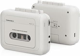 Walkman Cassette Player, Portable Stereo Playback, Supports External Mic and Earphone Port