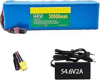 48V 30Ah Ebike Battery for 1000W 750W 500W Electric Bicycle Scooter Motor, E-Bike Lithium-Ion Battery, Lectric Bike Battery Pack with 54.6V 2A Charger XT60