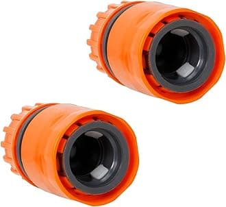 HOKIPO 1/2 Inch Plastic Garden Water Hose Quick Connector - Pack of 2 (NEW1590*2)