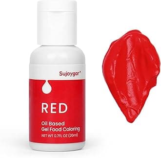Red Oil Based Food Coloring For Chocolate, 20ml Edible Red Oil Food Dye Coloring Gel For Fondant, Frosting, Cake, Cupcake, Baking & Icing Decoration