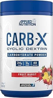 Carb X Highly Branched Cyclic Dextrin Carbohydrates, Intra & Post Workout Carbs Powder, Fuel Training & Recovery, Vegan, Gluten Free, Sugar Free, 1.2kg 48 Servings (Fruit Burst)