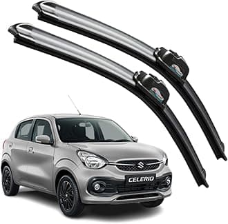 CARNYX Frameless Windshield Wiper Blades, Front Car Wipers Set of 2, Noise-Free, Durable Performance Compatible with (CelerioX (2019-2020) (D-21,P-14))