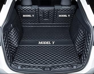 Fit Tesla Model Y Trunk Mat Cargo Mat Dog Cover Mat 2020-2025 Tesla Model Y 5 Seater Car Trunk Liner Full Coverage Protection