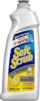 Soft Scrub Total All Purpose Bath & Kitchen Cleanser, Lemon Scent 24 oz