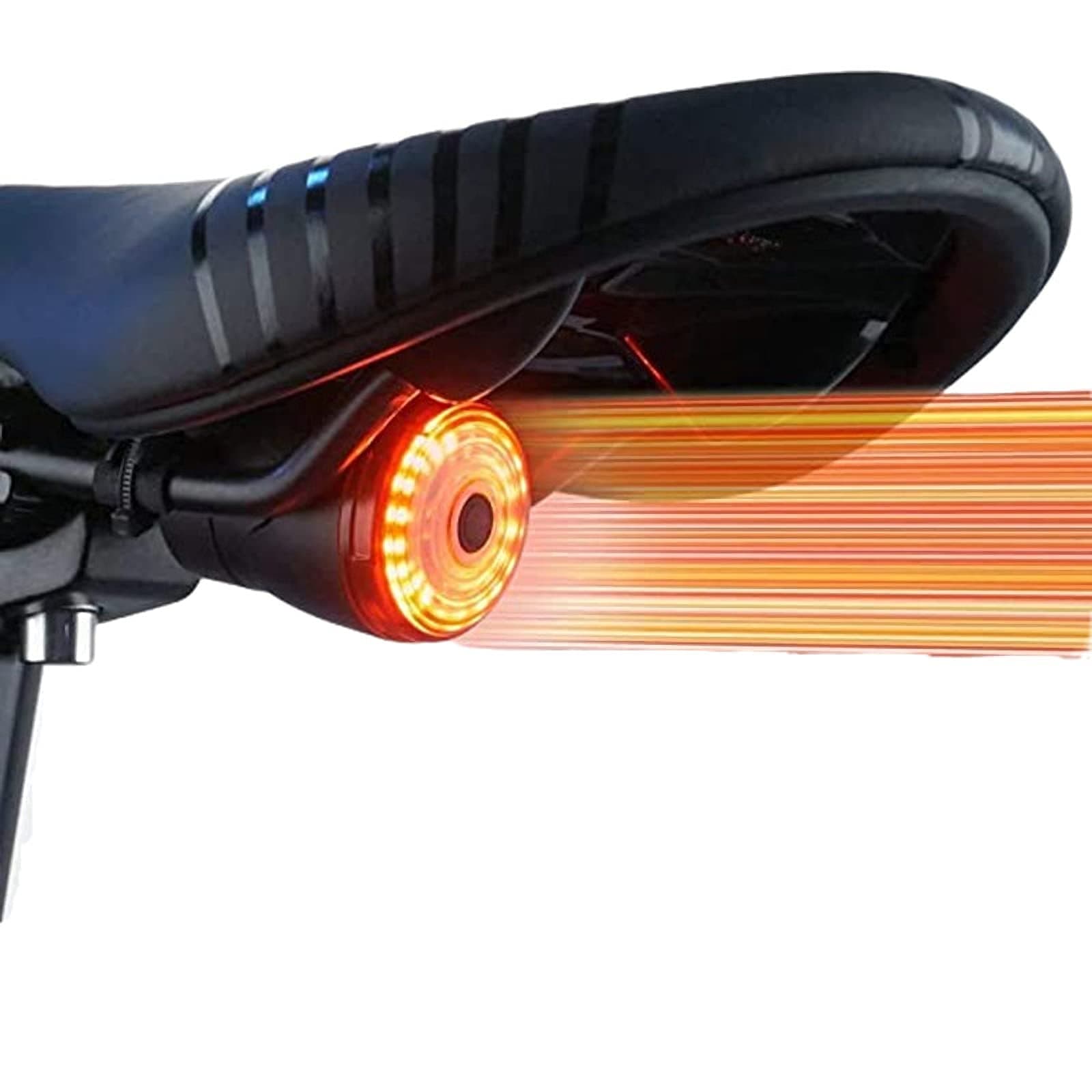 LLZ Smart Bicycle Tail Light,With 6 Lighting Modes,Brake Sensor Light with USB Charging,LED Night Riding Warning Light,Manual/Auto Integrated Switch