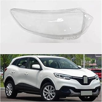 Car Headlight Cover for Renault/Kadjar 2016 2017, Headlight Lampshade Transparent Hoods Front Lamp Shell Assemblies Replacement,A/Left and Right