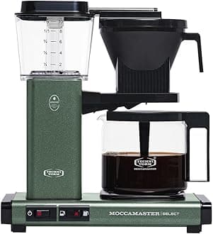 Moccamaster 53822 KBG Select, Filter Coffee Machine, Forest Green, UK Plug, 1.25 Liters