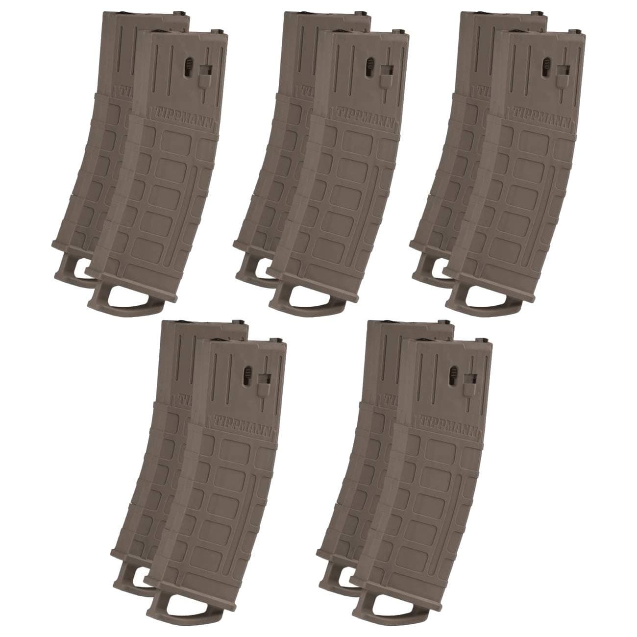 Tippmann TMC MAGFED Paintball Marker Magazines Tan - 10 Pack