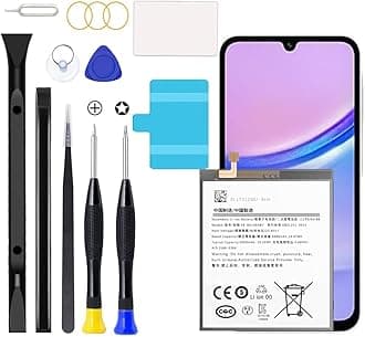 Galaxy A15 5G Battery,2026 New Upgraded Battery for Samsung Galaxy A15 5G,SM-A156B SM-A156B/DS SM-A156P SM-A156P/DS SM-A156U1/DS with Full Remove Repair Tool Kit