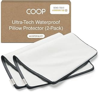 Coop Home Goods Ultra-Tech Pillow Protector, Waterproof, King Size Pillow Covers - Set of 2