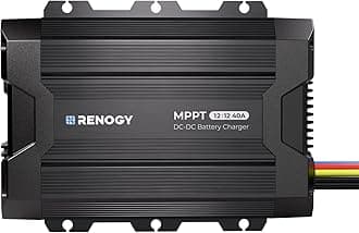 – Renogy 40A DC-DC Battery Charger with MPPT Solar and Alternator Dual Power Input, for Flooded, Gel, AGM, and Lithium Battery