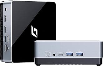 Nano A1 Linux Computer Desktop, Intel 12th Alder Lake N100 (up to 3.4GHz), 4GB DDR4 RAM 256GB PCIe SSD, Mini Computer Support 4K Dual Display/USB3.0/WiFi 6/BT5.2/RJ45/VESA Mini Office PC