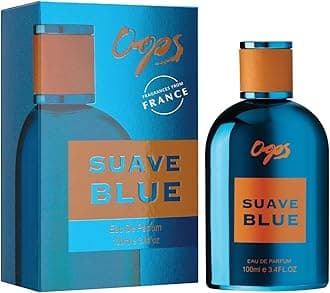 Oops Eau De Parfum - Suave Blue 100ml | Marine Woody Fougere Scent | Fragrances From France | Luxury Scent With Long Lasting Fragrance | Daily Use Perfume For Men | Ideal Gift For Men | Made in U.A.E