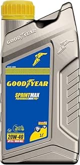 GOODYEAR 1.0 Ltrs 20W40 Sprintmax Performance Drive 4T Pro+ 4-Stroke Mineral Motorcycle Engine Oil | High Performance Engine Oil For Bikes/Motorcylce with Enhanced Engine Protection