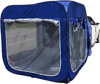 Pop Up Car Rear Tent, SUV Tents for Camping Car Tents for Campers Multipurpose Truck Tent Camping Tent Connected to Vehicle Universal Fit