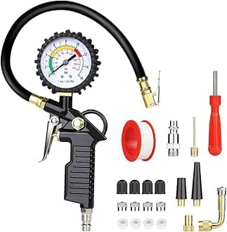 URAQT 220 PSI 3-in-1 Tire Inflator Gauge