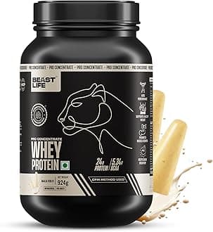 BeastLife Pro 100% Whey Protein Powder|2 Lbs | Malai Kulfi Flavor | Muscle Growth & Recovery|Fast Absorbing, No Bloating | Ultrasorb Tech For Fast Digestion|NABL Lab Certified | 24g Protein, 5.3g BCAA