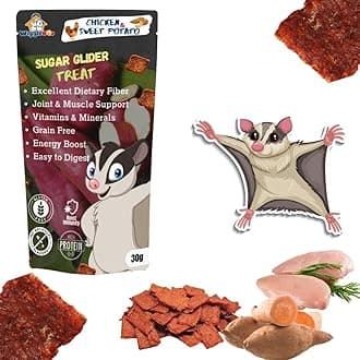 Chicken & Sweet Potato Suger Glider Treat | Travel Friendly Pack | Protein Rich | Fiber Rich | Crunchy Healthy Snacks (Chicken & Sweet Potato - 30g)
