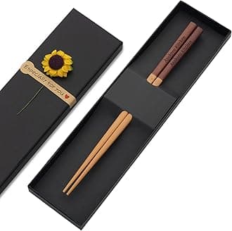 Custom Sandalwood Chopsticks, Engraved With Personalized Names Classic Or Japanese Chinese Style Wood Chop Sticks Set For Chinese Theme Wedding, Housewarmings, and Birthday Party Favors and Gifts