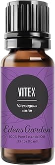 Edens Garden Vitex Essential Oil, 100% Pure Theutic Grade (Menstrual Cramps & Detox) 10 ml