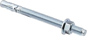 1/2 inch x 5-1/2 inch - 40 Pieces Wedge Anchor Zinc Plated Heavy Duty Fastener for Concrete