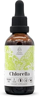 Chlorella Alcohol-Free Natural Tincture Extract, Immune System Booster, Liquid Drops Made from 100% Chlorella (pyrenoidosa) Dried Algae (2 fl oz)