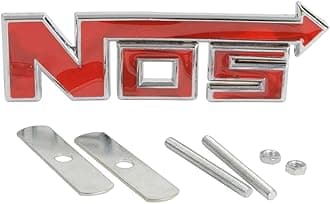 Autotrends Car 3D Metal Auto Parts Automotive Accessories Sports Logo Front Grill Badge Emblem Decal Black Racing Sport Gift (Nos)