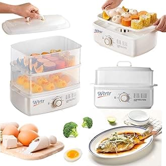 Wtrtr Egg Boiler,Multifunctional electric steamer,Egg Steamer Maker, Egg Cooker,Food Steamer