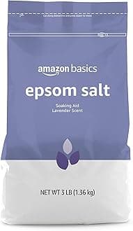 Amazon Basics Epsom Salt Soaking Aid, Lavender Scented, Relax & Relief, Resealable, 3 Pound, 1-Pack (Previously Solimo)