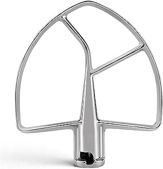 Kitchen Stand Mixer Attachments fit for Kitchenaid Artisan Mixer Attachments W10376294 Flat Blade Paddle fit for Kitchen Aid 7&8 Quart Mixer,Food Grade Stainless Steel Mixer Attachment,prime&swift