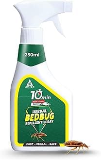 Amish Herbal Bed Bug Spray 250 ml|10 Minutes Formula |Removes Entire BedBug colony|Powerful 100% Organic No Chemical BedBug Repellent Khatmal Spray for Home Long Lasting Protection Instant Action