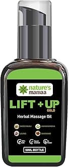 Nature's Mania Lift Up Massage Oil for Men (50ml) | Ayurvedic Wellness Massage Oil with Ashwagandha, Safed Musli, Shatavari & Laung Extract | Ayush Certified & Lab Tested