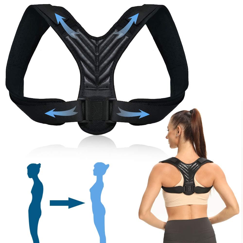 UTOBEST Posture Corrector for Men and Women,Back support, Adjustable Upper Back Brace for Shoulder, and Neck Pain Relief,XL