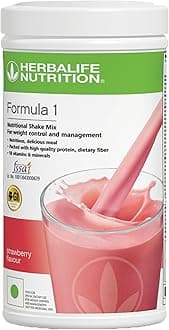Herbalife Formula 1 Nutritional Shake Mix, Weight Management Meal Replacement, 500g (500 Gram, Strawberry)