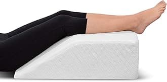Memory Foam Leg Elevation Pillow - Support Pillow to Raise Feet for Better Elevation, Circulation, Leg Swelling Wedge Design for Comfort and Recovery