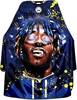 Barber Cape for Men With Adjustable Snap Closure - Hair Cutting and Salon Cape for Hairstylists