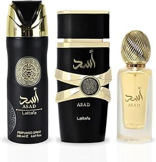 Asad Eau De Parfum Spray - 100ML, Hair Mist - 50ML, Perfumed Spray 200ML | Gift Set