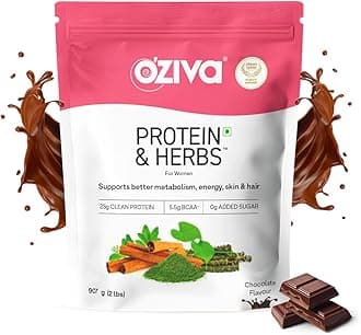 Protein & Herbs, For Women, (Natural Protein Powder With Ayurvedic Herbs Like Shatavari, Giloy, Curcumin & Multivitamins For Improving Metabolism, Skin & Hair (Chocolate, 1Kg)