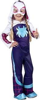 MARVEL Toddler Ghost Spider Costume, Girls Spider-Man and His Amazing Friends Gwen Stacy Kids Costume - Officially Licensed