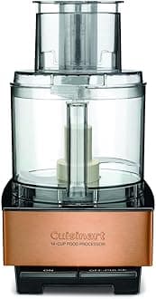 Cuisinart Food Processor 14-Cup Vegetable Chopper for Mincing, Dicing, Shredding, Puree & Kneading Dough, Copper, DFP-14CPY