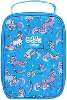 Smiggle Lunchbox 'Giggle' Single Compartment Insulated (Cornflower Blue Unicorn)